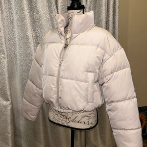 Cream puffer jacket